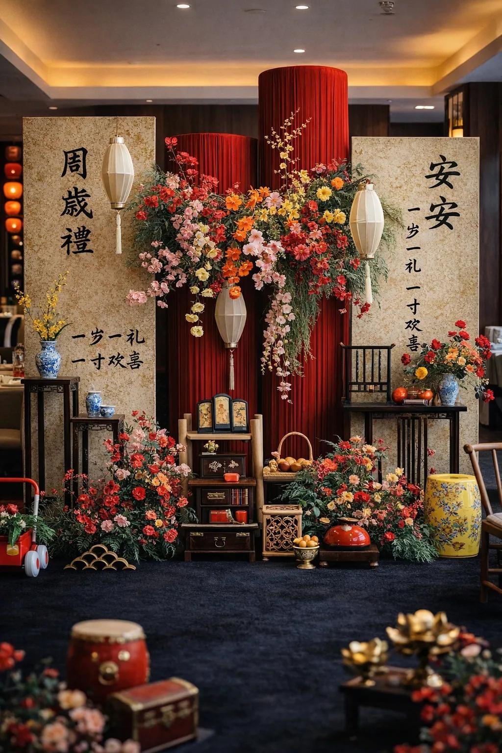 中式周岁抓周礼 - 图 2