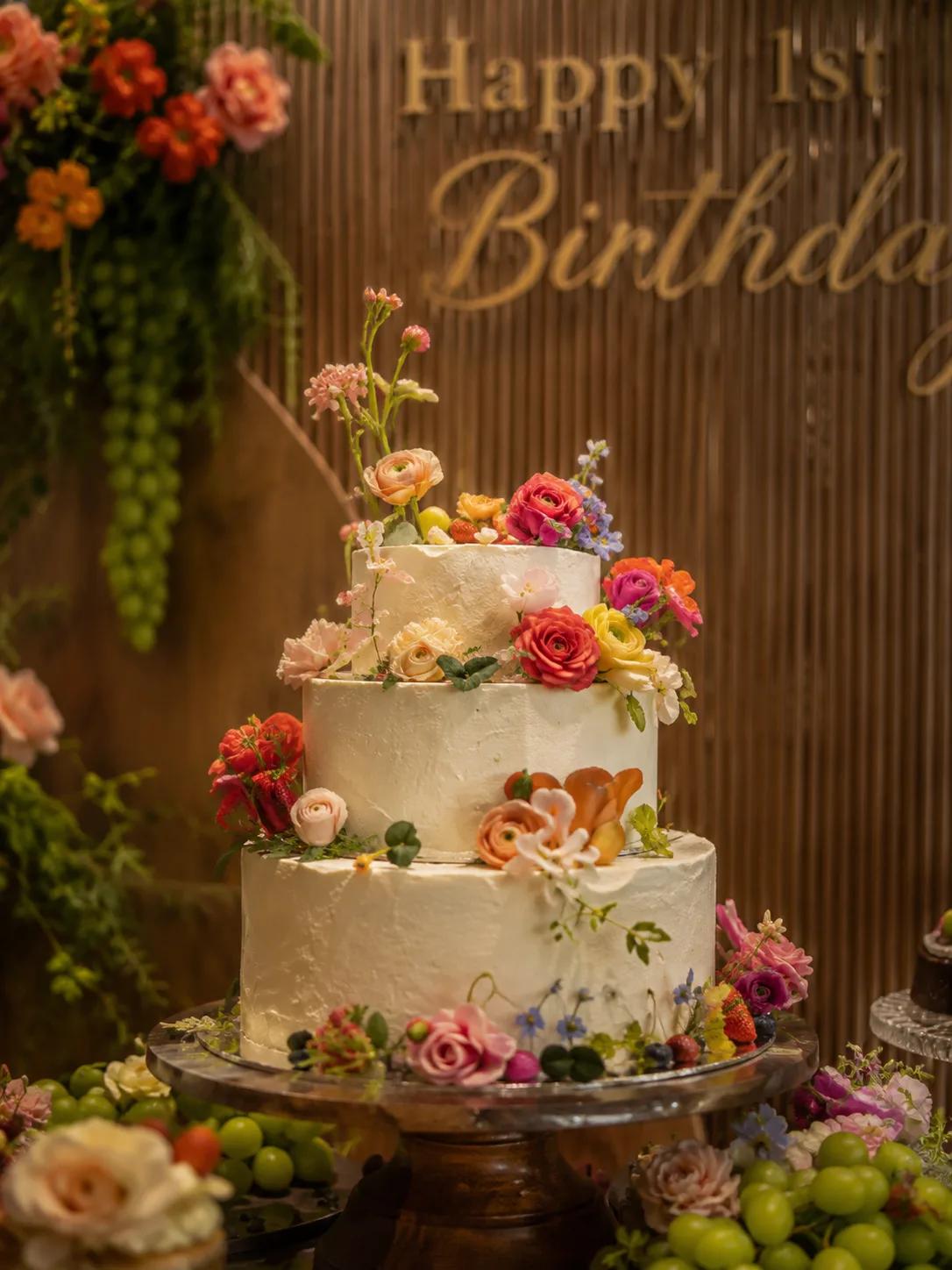油画森系原木周岁宴|1st Birthday自然风甜品台全案 - 图 5
